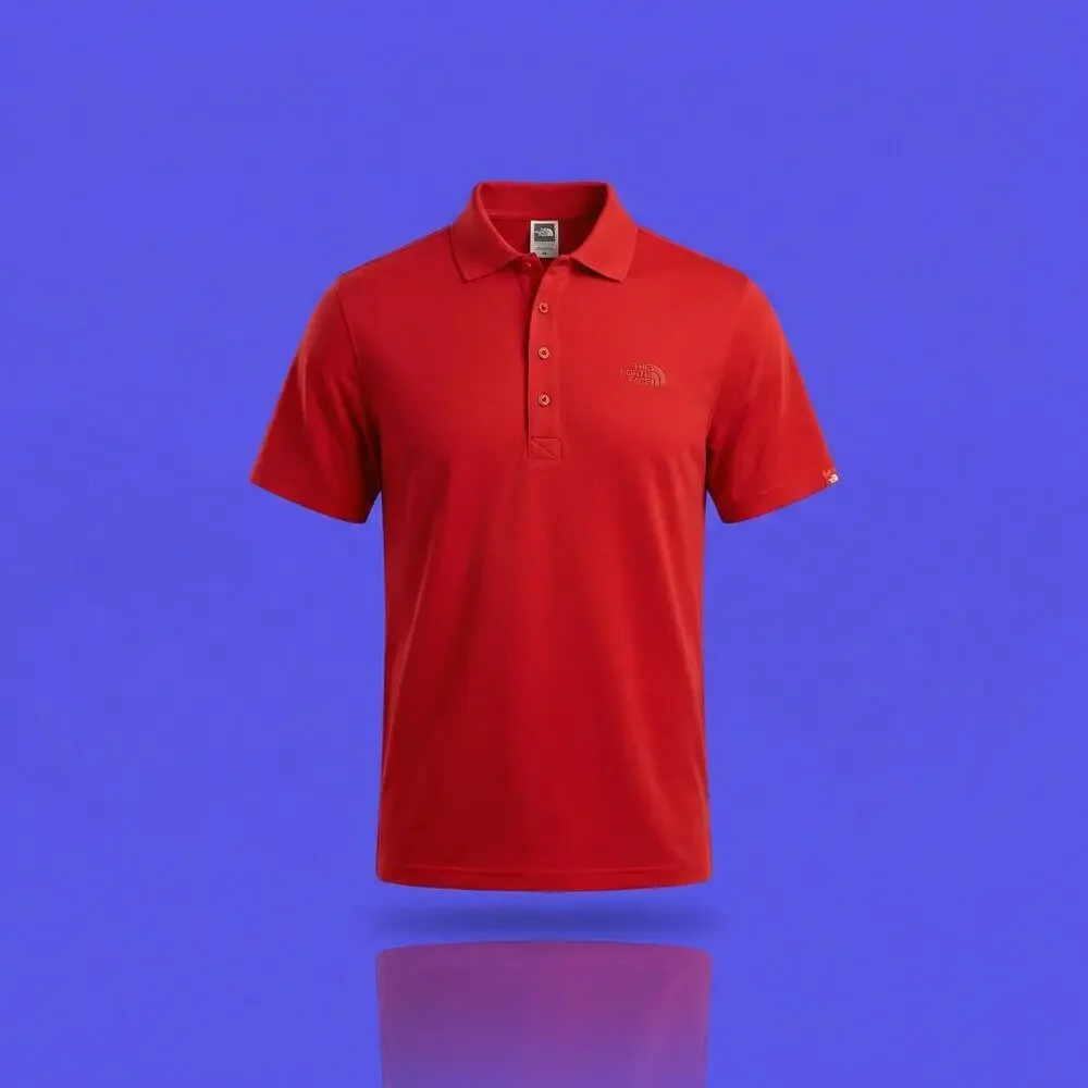 North Face Men's XL NWT Red Clay Short Sleeve Polo Shirt